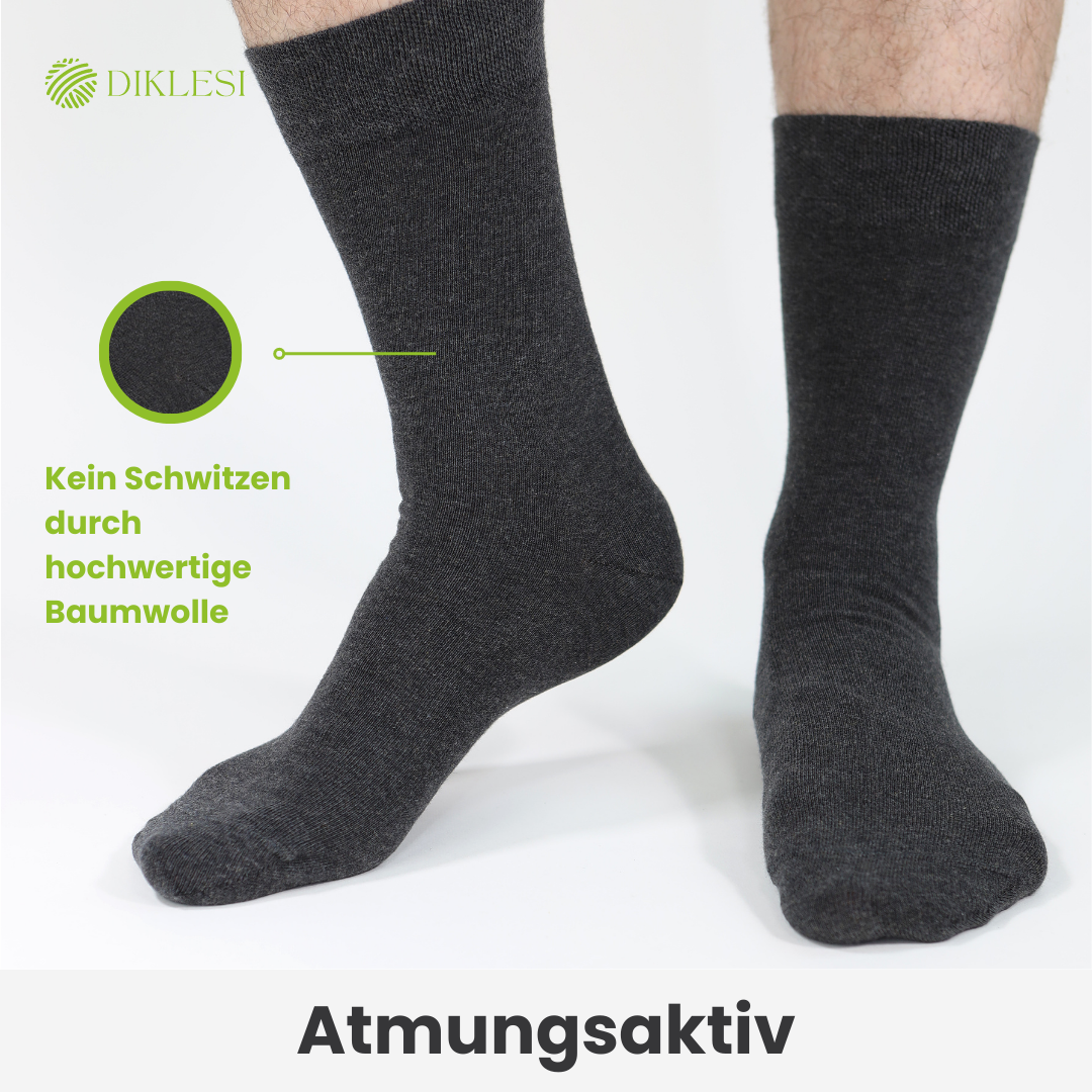 Schwarze Business Socken - 10er Paar