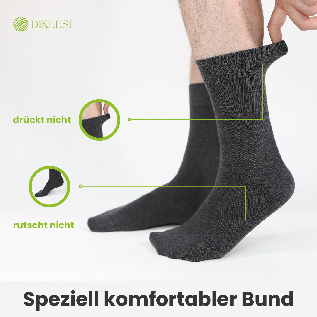Schwarze Business Socken - 10er Paar