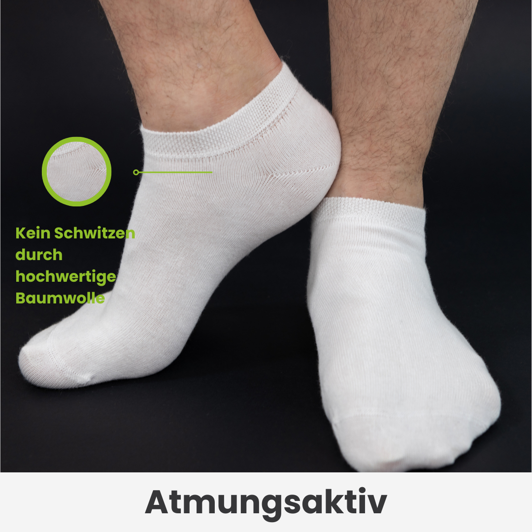 Weiße Sneaker Socken - 10er Paar