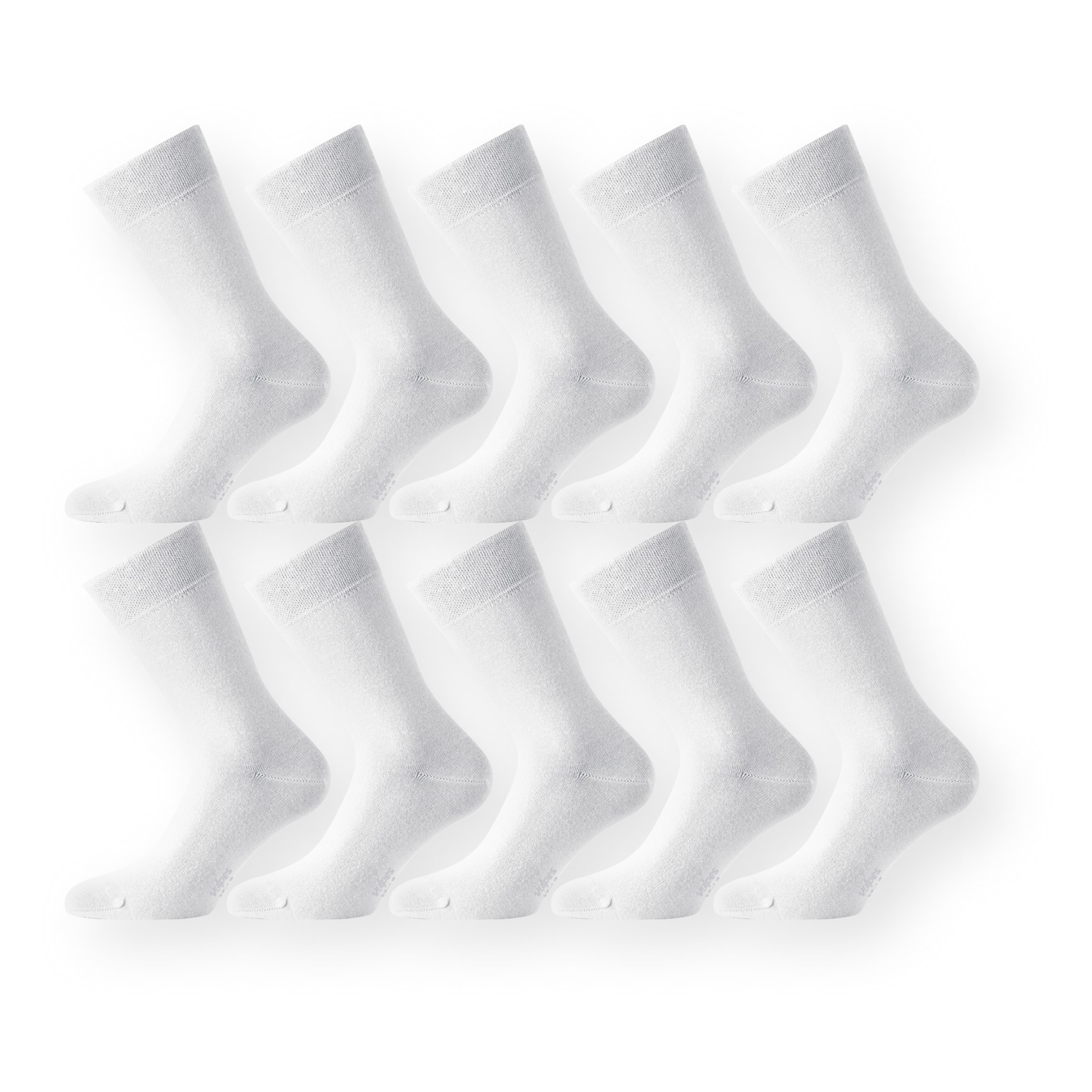 DIKLESI Sneaker Socken Weiß