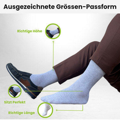 Weiße Business Socken - 10er Paar