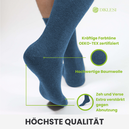 Jeans-Farbige Business Socken - 10er Paar