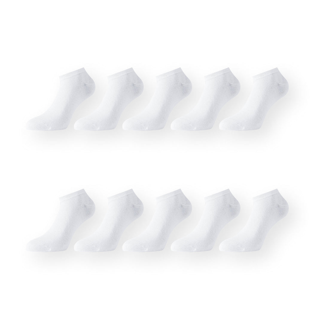 Weiße Sneaker Socken - 10er Paar