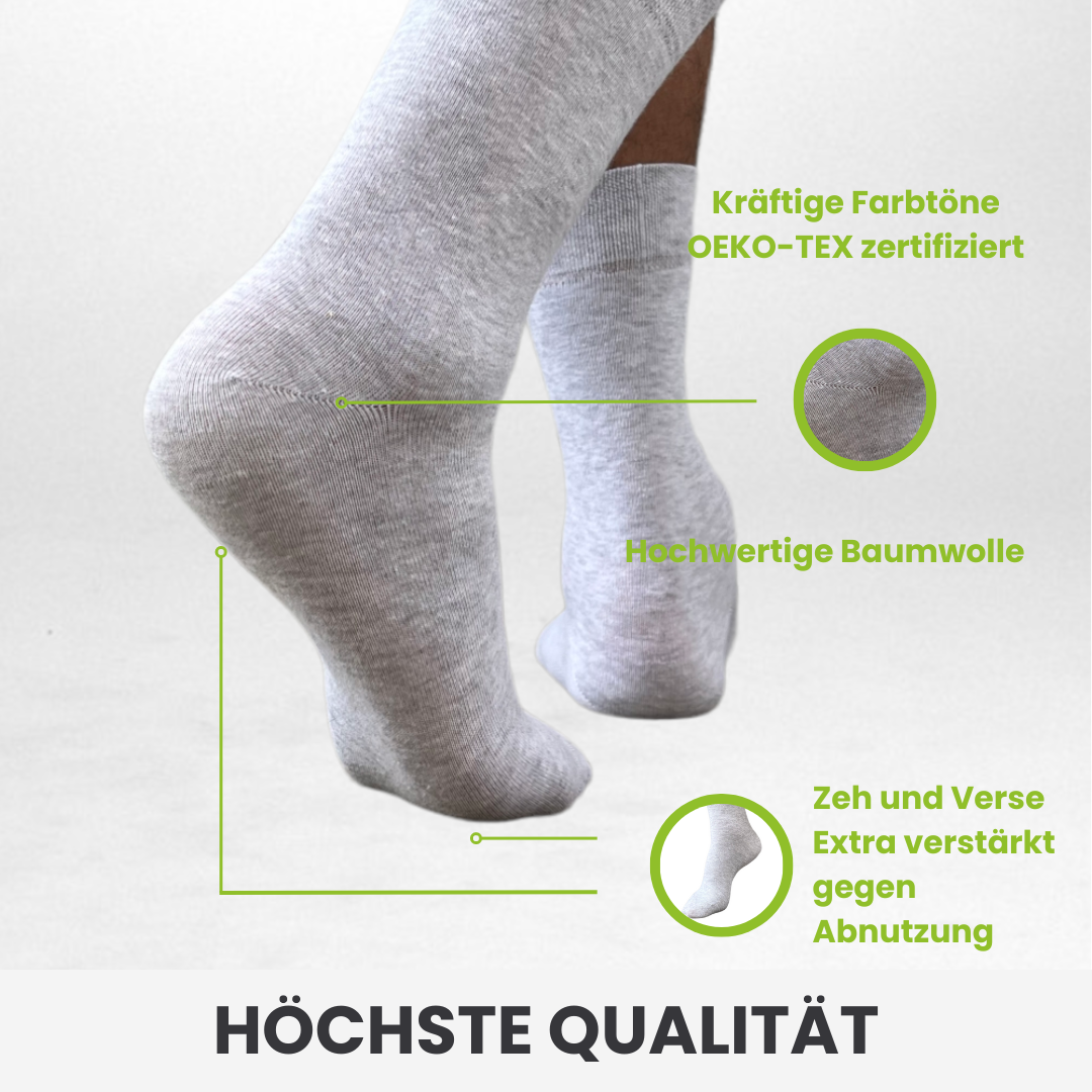 Weiße Business Socken - 10er Paar