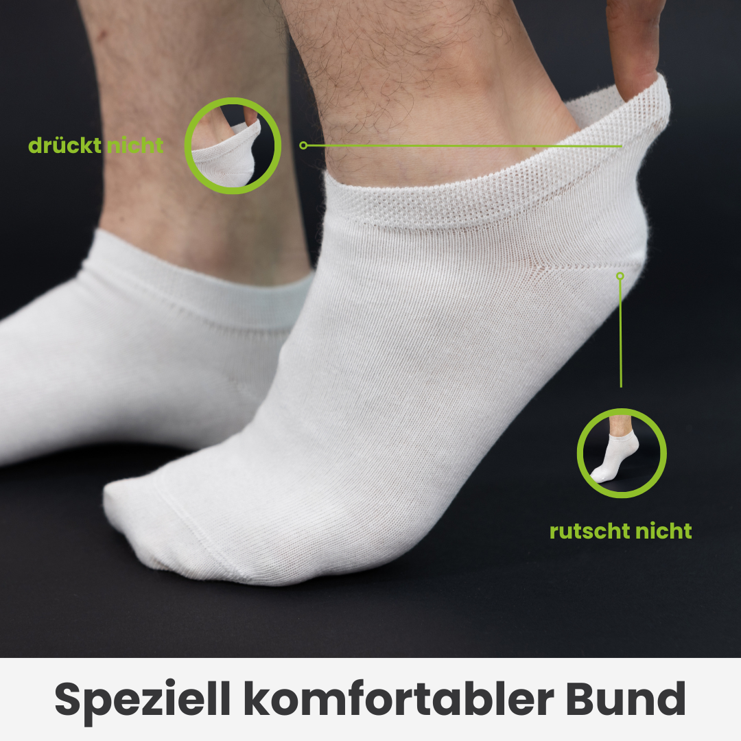 Weiße Sneaker Socken - 10er Paar